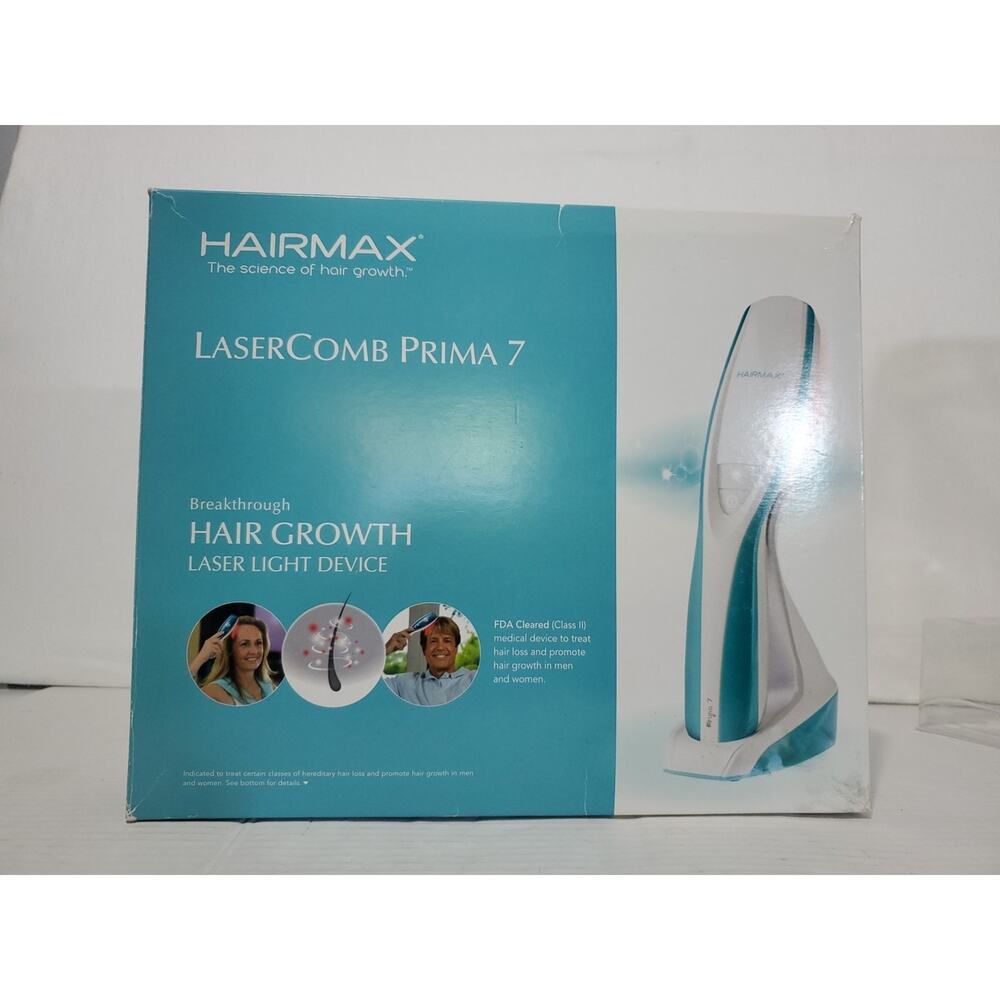 HairMax LaserComb Prima 7 Breakthrough Hair Growth Laser Light Device OPEN BOX